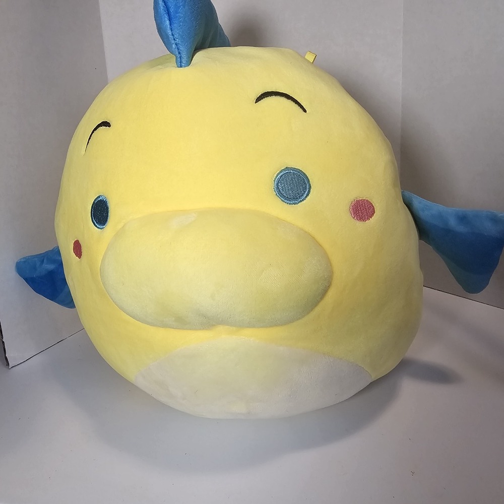 Disney Little Mermaid Flounder Plush ‎ Toy